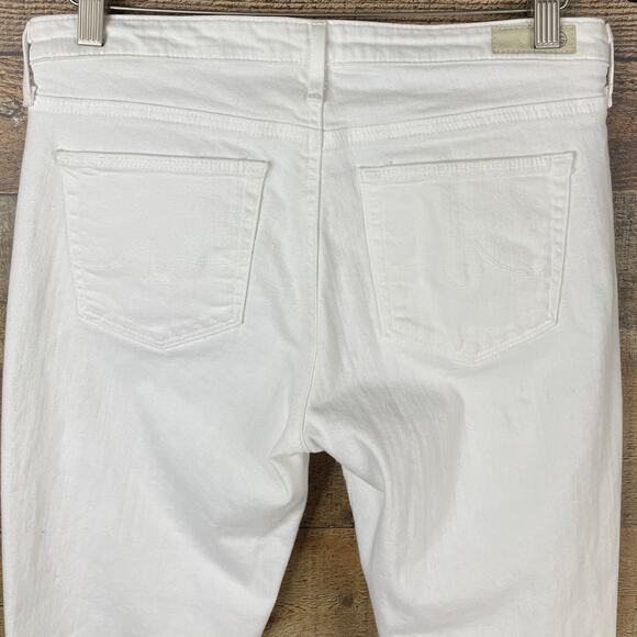 Adriano Goldschmied The Prima Mid Rise White Cigarette Leg Jeans Size 29 - Picture 6 of 11